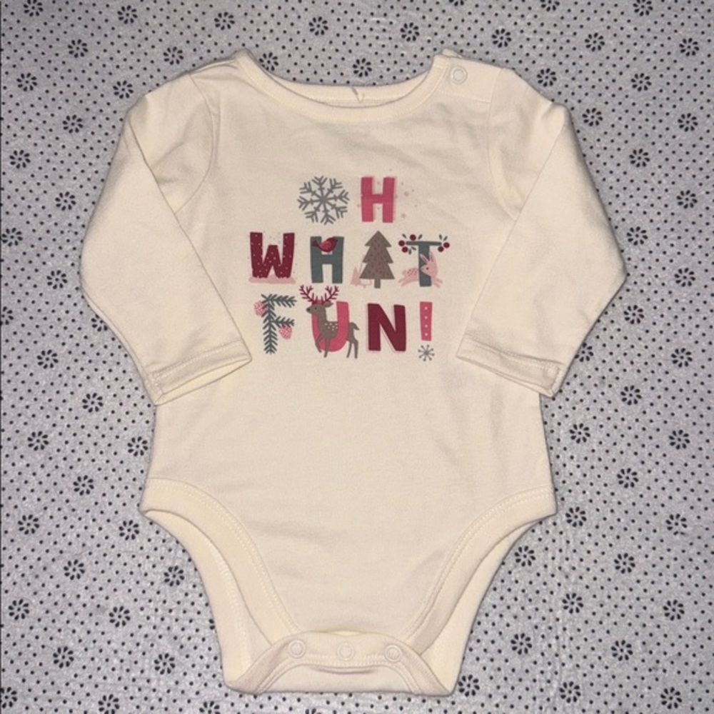 🛍CUTE Little BABIES LONG SLEEVE TOP SIZE 0-3 MONTHS 🛍